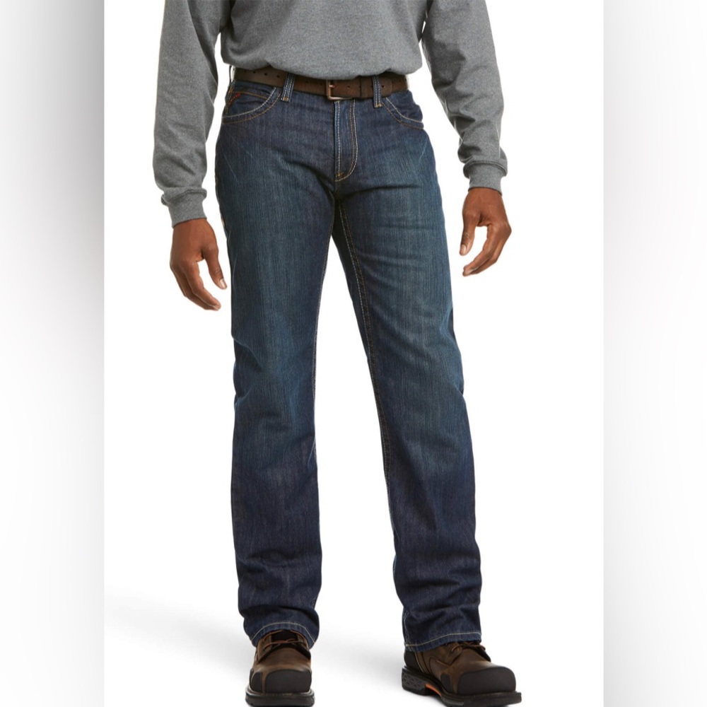 Ariat - Men’s FR M4 Relaxed Basic Boot Cut Jean 33/34 Shale Color. Never worn